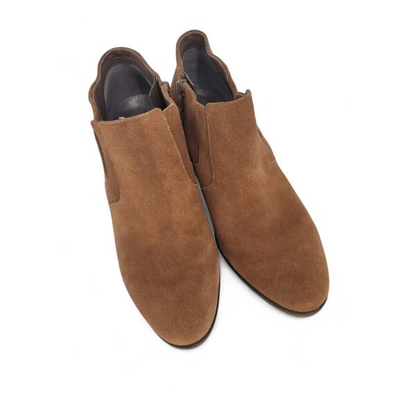 ABEO Felicity Brown Suede Ankle Booties Womens Size 9 N Orthotic Support Comfort - Picture 3 of 7